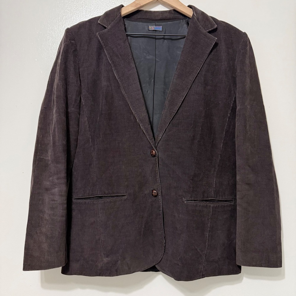 Levis Vintage 80s Corduroy Sport Coat Blazer Jacket Brown Boho Indie Academia 10